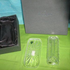 Waterford covered butter dish